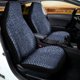 Vintage Blue Denim Jeans Print Universal Fit Car Seat Covers 102422
