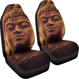 Vintage Buddha Statue Print Universal Fit Car Seat Covers 102422