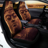 Vintage Buddha Statue Print Universal Fit Car Seat Covers 102422