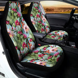 Vintage Cactus And Flower Print Universal Fit Car Seat Covers 102422