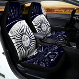 Vintage Celestial Sun Print Universal Fit Car Seat Covers 102422