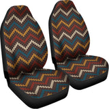 Vintage Chevron Knitted Pattern Print Universal Fit Car Seat Covers 102422