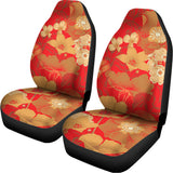 Vintage Chinese Flower Print Universal Fit Car Seat Covers 102422