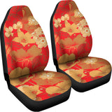 Vintage Chinese Flower Print Universal Fit Car Seat Covers 102422