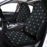 Vintage Crown Pattern Print Universal Fit Car Seat Covers 102422