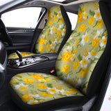 Vintage Daffodil Flower Pattern Print Universal Fit Car Seat Covers 102422
