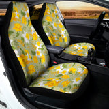 Vintage Daffodil Flower Pattern Print Universal Fit Car Seat Covers 102422