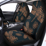 Vintage Dragonfly Pattern Print Universal Fit Car Seat Covers 102422