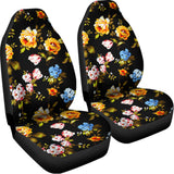 Vintage Floral Flower Pattern Print Universal Fit Car Seat Covers 102422