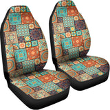 Vintage Floral Patchwork Pattern Print Universal Fit Car Seat Covers 102422