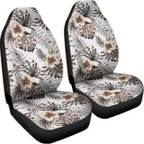 Vintage Hibiscus Plumeria Pattern Print Universal Fit Car Seat Covers 102422