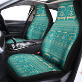 Vintage Hippie Van Pattern Print Universal Fit Car Seat Covers 102422