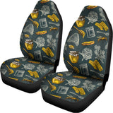 Vintage Honey Bee Print Universal Fit Car Seat Covers 102422