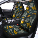 Vintage Honey Bee Print Universal Fit Car Seat Covers 102422