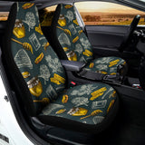 Vintage Honey Bee Print Universal Fit Car Seat Covers 102422