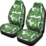 Vintage Hop Cone Pattern Print Universal Fit Car Seat Covers 102422