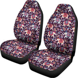 Vintage Indian Elephant Pattern Print Universal Fit Car Seat Covers 102422