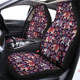 Vintage Indian Elephant Pattern Print Universal Fit Car Seat Covers 102422