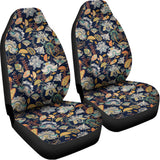 Vintage Indian Floral Pattern Print Universal Fit Car Seat Covers 102422