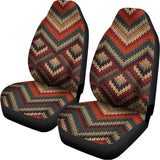 Vintage Knitted Pattern Print Universal Fit Car Seat Covers 102422