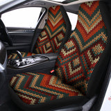 Vintage Knitted Pattern Print Universal Fit Car Seat Covers 102422