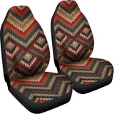 Vintage Knitted Pattern Print Universal Fit Car Seat Covers 102422