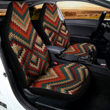 Vintage Knitted Pattern Print Universal Fit Car Seat Covers 102422