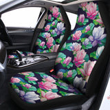 Vintage Lotus Floral Print Universal Fit Car Seat Covers 102422