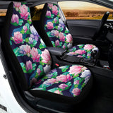 Vintage Lotus Floral Print Universal Fit Car Seat Covers 102422