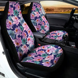 Vintage Lotus Flower Print Universal Fit Car Seat Covers 102422