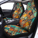 Vintage Mandala Bohemian Pattern Print Universal Fit Car Seat Covers 102422