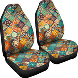 Vintage Mandala Bohemian Pattern Print Universal Fit Car Seat Covers 102422