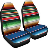 Vintage Mexican Blanket Pattern Print Universal Fit Car Seat Covers 102422