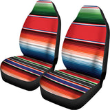 Vintage Mexican Serape Pattern Print Universal Fit Car Seat Covers 102422