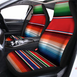 Vintage Mexican Serape Pattern Print Universal Fit Car Seat Covers 102422
