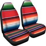 Vintage Mexican Serape Pattern Print Universal Fit Car Seat Covers 102422
