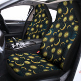Vintage Moon And Sun Pattern Print Universal Fit Car Seat Covers 102422