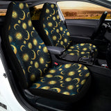 Vintage Moon And Sun Pattern Print Universal Fit Car Seat Covers 102422