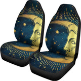 Vintage Moon And Sun Print Universal Fit Car Seat Covers 102422