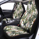 Vintage Palm Tree Beach Pattern Print Universal Fit Car Seat Covers 102422