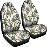 Vintage Palm Tree Beach Pattern Print Universal Fit Car Seat Covers 102422