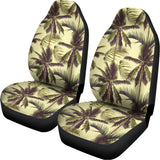 Vintage Palm Tree Pattern Print Universal Fit Car Seat Covers 102422