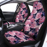 Vintage Pink Peony Floral Print Universal Fit Car Seat Covers 102422