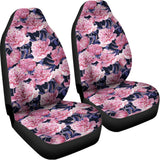 Vintage Pink Peony Floral Print Universal Fit Car Seat Covers 102422