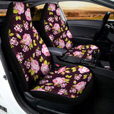 Vintage Pink Rose Floral Pattern Print Universal Fit Car Seat Covers 102422