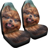 Vintage Pomeranian Portrait Universal Fit Car Seat Covers 102422