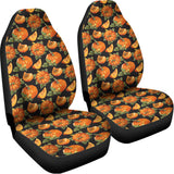 Vintage Pumpkin Pattern Print Universal Fit Car Seat Covers 102422