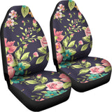 Vintage Rose Floral Flower Pattern Print Universal Fit Car Seat Covers 102422