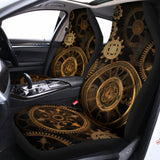Vintage Steampunk Gears Print Universal Fit Car Seat Covers 102422