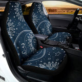 Vintage Sun And Moon Pattern Print Universal Fit Car Seat Covers 102422
